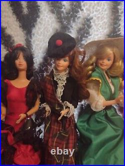Vintage BARBIE Dolls 1979 1984 Dolls of the World Collection Lot of 10 withbox