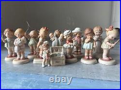 Vintage Enesco Memories of Yesterday Porcelain Lucie Attwell Figurines Lot of 11