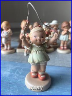 Vintage Enesco Memories of Yesterday Porcelain Lucie Attwell Figurines Lot of 11