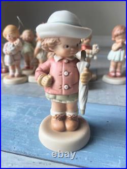Vintage Enesco Memories of Yesterday Porcelain Lucie Attwell Figurines Lot of 11