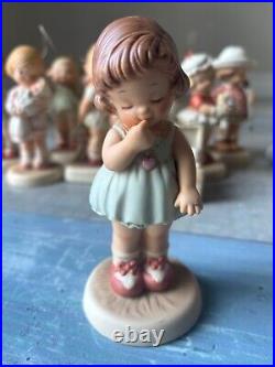 Vintage Enesco Memories of Yesterday Porcelain Lucie Attwell Figurines Lot of 11