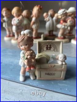 Vintage Enesco Memories of Yesterday Porcelain Lucie Attwell Figurines Lot of 11