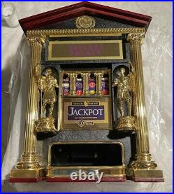 Vintage Franklin Mint Caesars Palace Slot Machine With ALL Original 20 Coins
