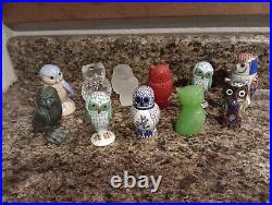 Vintage Franklin Mint Owl Figurines Set of 11