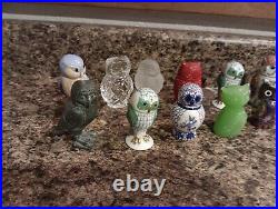 Vintage Franklin Mint Owl Figurines Set of 11