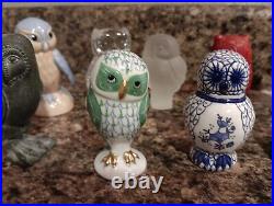 Vintage Franklin Mint Owl Figurines Set of 11