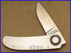 Vintage GERBER Model 2P PAUL KNIFE All Stainless Lockback Knife Unused Near Mint