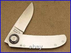 Vintage GERBER Model 2P PAUL KNIFE All Stainless Lockback Knife Unused Near Mint