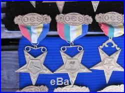 Vintage Lot-18-order Of Eastern Star Medals-all Different