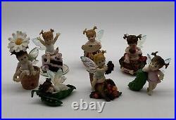 Vintage Lot Of 7 Enesco My Little Kitchen Fairies (3) 2001, (2) 2002 & (2) 2003