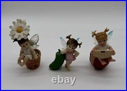 Vintage Lot Of 7 Enesco My Little Kitchen Fairies (3) 2001, (2) 2002 & (2) 2003