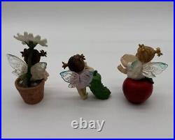 Vintage Lot Of 7 Enesco My Little Kitchen Fairies (3) 2001, (2) 2002 & (2) 2003