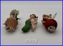 Vintage Lot Of 7 Enesco My Little Kitchen Fairies (3) 2001, (2) 2002 & (2) 2003