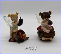 Vintage Lot Of 7 Enesco My Little Kitchen Fairies (3) 2001, (2) 2002 & (2) 2003