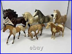 Vintage Lot of 13 Breyer Horses Traditional Classic Stablemate Mini All Branded