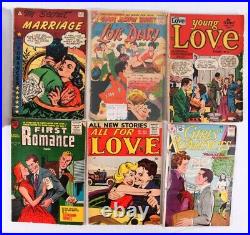 Vintage Romance Comics, 1950 to 1961, Lot of 22, All Low Grade 1.5 to 3.5