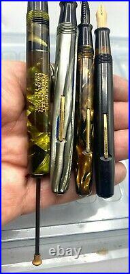 Vintage Sheaffer WASP and Vacuum-Fil Fountain Pen lot of 4 All good