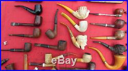 Vintage Tobacco Pipes and Tools Estate Lot AS IS Some Need Repair All Need Clean