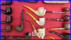 Vintage Tobacco Pipes and Tools Estate Lot AS IS Some Need Repair All Need Clean