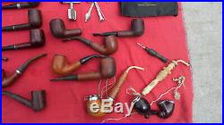 Vintage Tobacco Pipes and Tools Estate Lot AS IS Some Need Repair All Need Clean