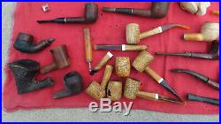 Vintage Tobacco Pipes and Tools Estate Lot AS IS Some Need Repair All Need Clean