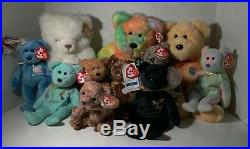 Vintage Ty Beanie Babies Lot Of 120 Bears! Rare Collection All Bears