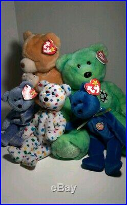 Vintage Ty Beanie Babies Lot Of 120 Bears! Rare Collection All Bears