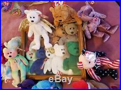 Vintage Ty Beanie Babies Lot Of 120 Bears! Rare Collection All Bears