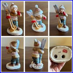 Vntg 2300 LEFTON Calendar Boy Lot Figurines Months x9 March December July+ AS IS