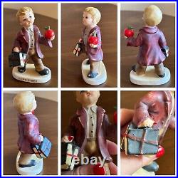 Vntg 2300 LEFTON Calendar Boy Lot Figurines Months x9 March December July+ AS IS