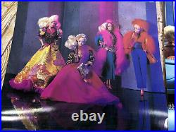 Vtg Barbie 90's lot of 7 collectables 4 keep sake ornaments, 2 calendar, 1doll
