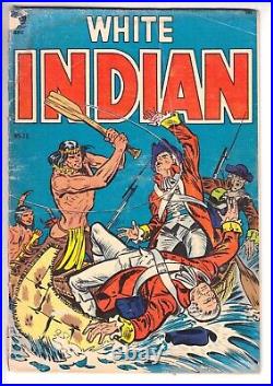 WHITE INDIAN #12 13 FRGD 1954 all Frank Frazetta art golden age western lot