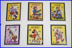 WORLDWIDE 1980s DISNEY COLLECTION OF NEARLY 200 STAMPS & 55 SHEETS ALL MINT