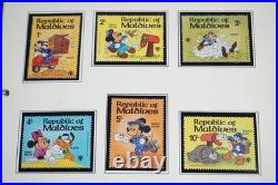 WORLDWIDE 1980s DISNEY COLLECTION OF NEARLY 200 STAMPS & 55 SHEETS ALL MINT
