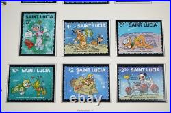 WORLDWIDE 1980s DISNEY COLLECTION OF NEARLY 200 STAMPS & 55 SHEETS ALL MINT