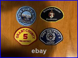 Washington State Fire/Rescue Department Patches. Lot Of 19. All New