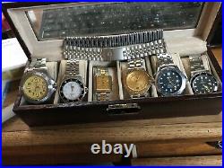 Watch collection lot, men. Tudor, Breitling, Omega, Cema, Tag Huer all preowned