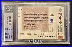 Wayne Gretzky Mark Messier 2001-02 Premier Collection 63/100 Dual Jersey BGS 9
