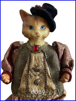 Wayne kleski katherine's collection victorian Jester cats 19 In. Vintage