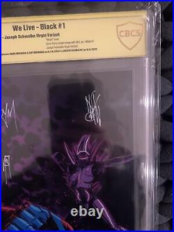 We Live Palladions Black #1 Virgin Schmalke LTD 100 Variant CBCS 9.8 3X Signed