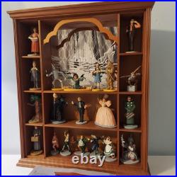Wizard of Oz 50th Anniversary Franklin Mint Porcelain Set 20 With Shelf & Books