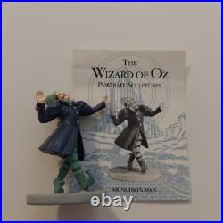 Wizard of Oz 50th Anniversary Franklin Mint Porcelain Set 20 With Shelf & Books