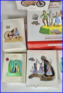 Wizard of Oz Hallmark Keepsake Collection Ornament Lot Magic All new In Box