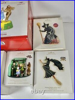 Wizard of Oz Hallmark Keepsake Collection Ornament Lot Magic All new In Box