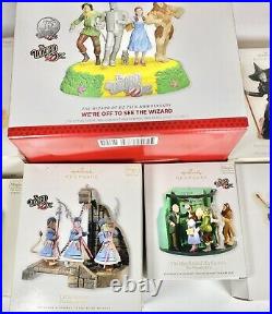 Wizard of Oz Hallmark Keepsake Collection Ornament Lot Magic All new In Box