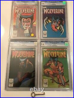 Wolverine Limited Series #1 2 3 4 Lot All CGC 9.6 with White Pages! X-Men