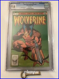 Wolverine Limited Series #1 2 3 4 Lot All CGC 9.6 with White Pages! X-Men