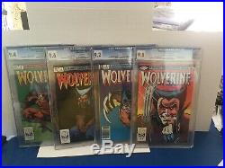 Wolverine Limited Series Lot Set (1-4) All CGC 1982 #1,2,3,4 Frank Miller