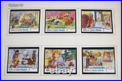 Worldwide 1985-1986 Disney Collection Of Nearly 200 Stamps & 55 Sheets All Mint