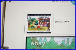 Worldwide 1985-1986 Disney Collection Of Nearly 200 Stamps & 55 Sheets All Mint
